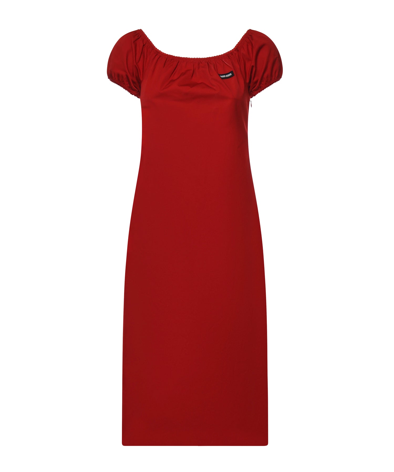 Abito in cotone con logo MF6183 1BMSF0011 MIU MIU 