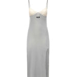 Abito in jersey di seta MF6233 19E1F0031 MIU MIU 