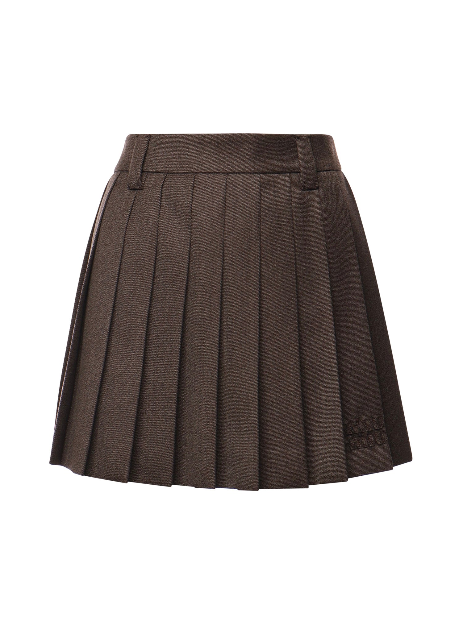 Minigonna plissé in tessuto cover MG2348 180RF0324 MIU MIU 