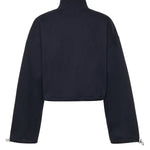 Felpa in cotone con zip MJLA09 18TPF0008 MIU MIU 