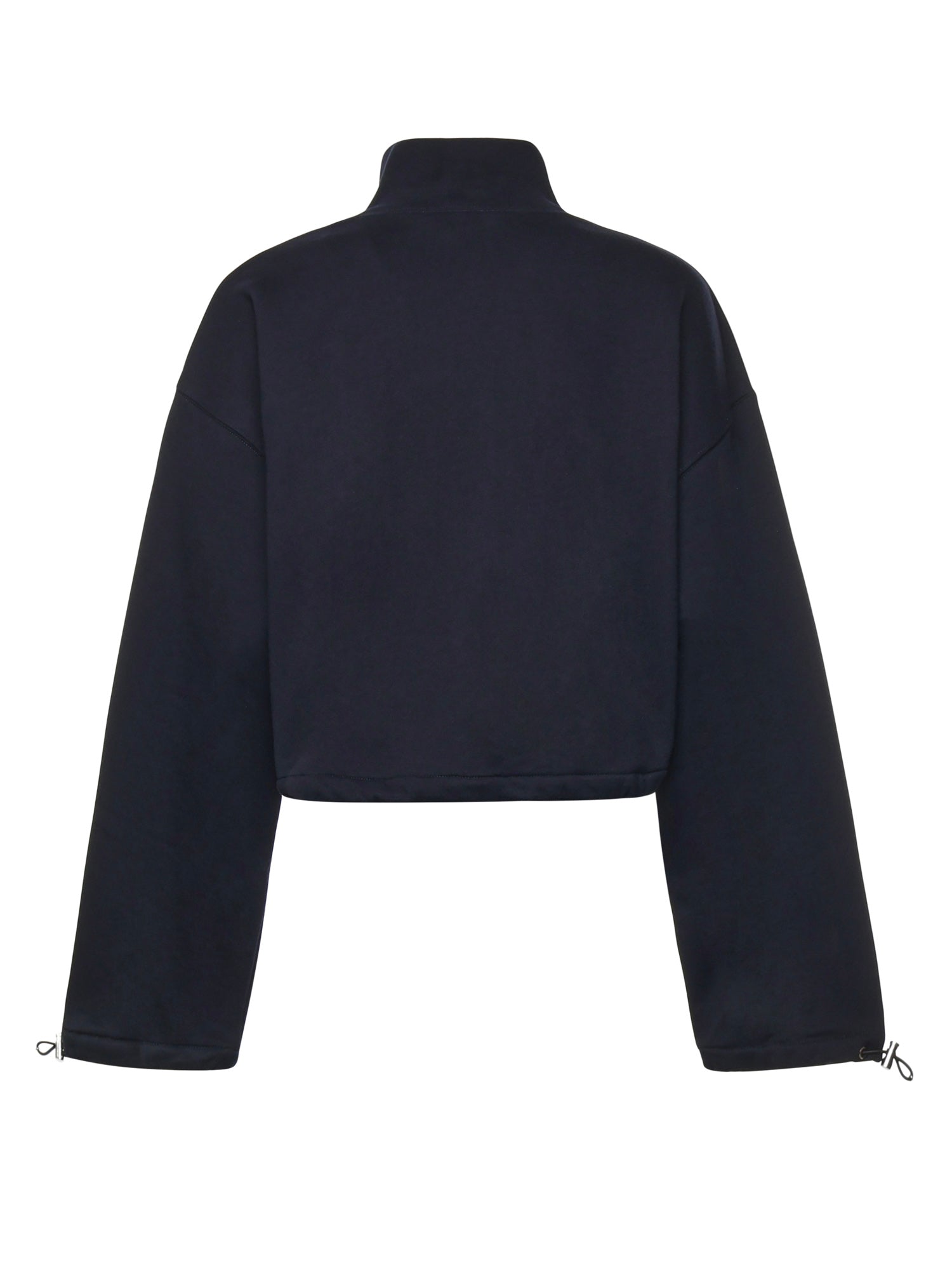 Felpa in cotone con zip MJLA09 18TPF0008 MIU MIU 