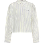Camicia a righe con logo MK1659 180UF0061 MIU MIU 