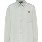 Camicia in gabardine washed MK2018 1350F0089 MIU MIU 