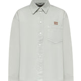 Camicia in gabardine washed MK2018 1350F0089 MIU MIU 