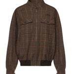 Blouson in Pied de poule check ML1261 181JF0040 MIU MIU 