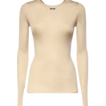 Maglia girocollo in seta MML01C 18BQF0036 MIU MIU 