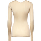 Maglia girocollo in seta MML01C 18BQF0036 MIU MIU 