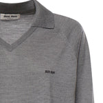 Maglia polo in lana MML05J 16WJF0BD9 MIU MIU 