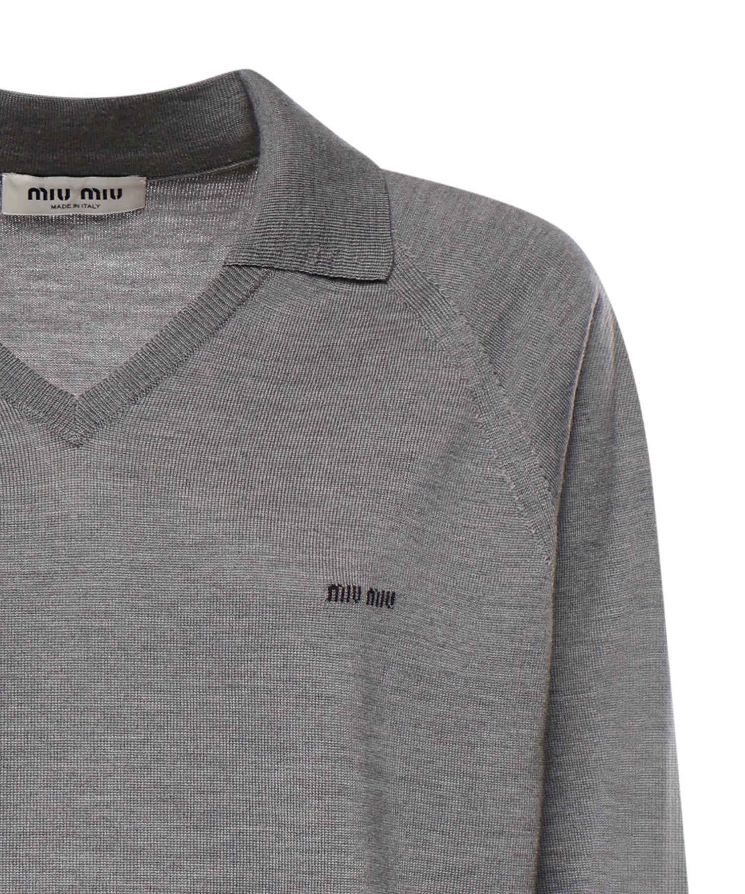 Maglia polo in lana MML05J 16WJF0BD9 MIU MIU 