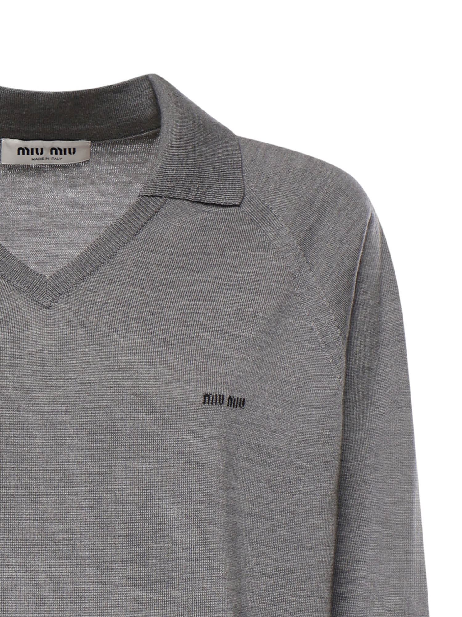 Maglia polo in lana MML05J 16WJF0BD9 MIU MIU 