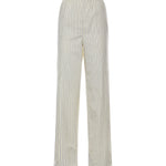 Pantaloni pigiama in popeline riga MP1829 180UF0061 MIU MIU 