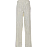 Pantaloni pigiama in popeline riga MP1829 180UF0061 MIU MIU 