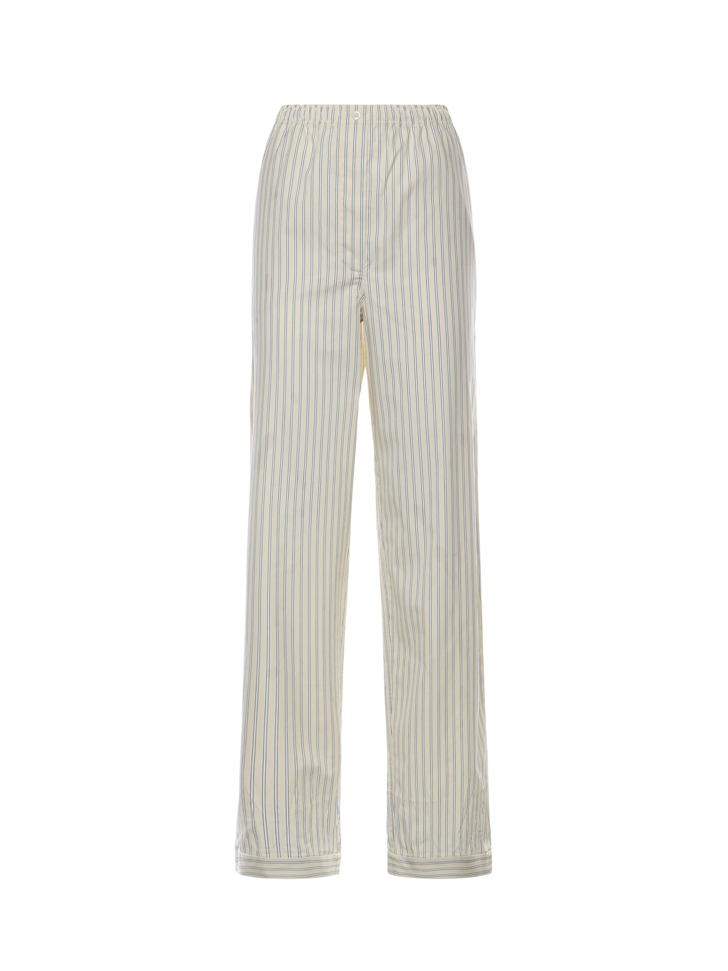 Pantaloni pigiama in popeline riga MP1829 180UF0061 MIU MIU 