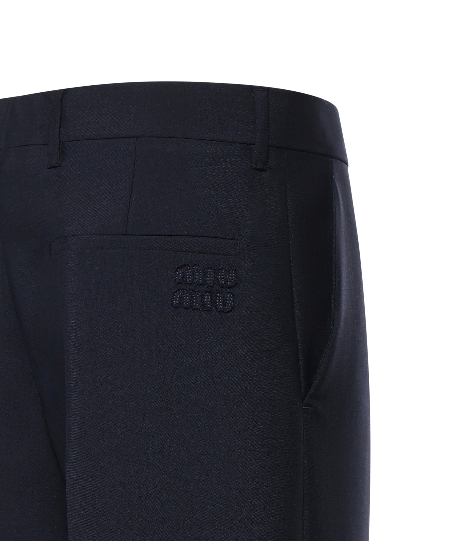 Pantaloni in kid mohair MP1990 12I1F0124 MIU MIU 