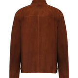 Giubbotto in pelle scamosciata cerata MPW011 19MLF0042 MIU MIU 
