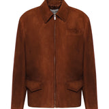 Giubbotto in pelle scamosciata cerata MPW011 19MLF0042 MIU MIU 