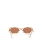 Occhiali da sole con logo MU06ZS 21D90Q50 MIU MIU 