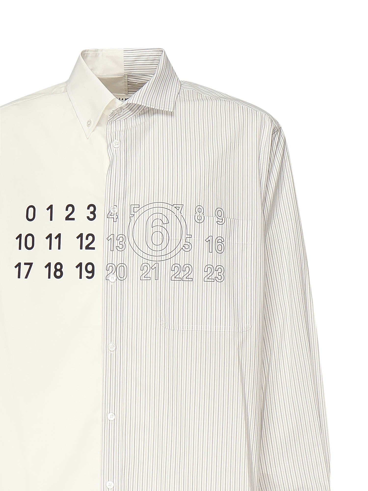 Camicia in popeline con logo SH0DT0025 MTN085961 MM6 Maison Margiela 