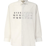 Camicia in popeline con logo SH0DT0025 MTN085961 MM6 Maison Margiela 