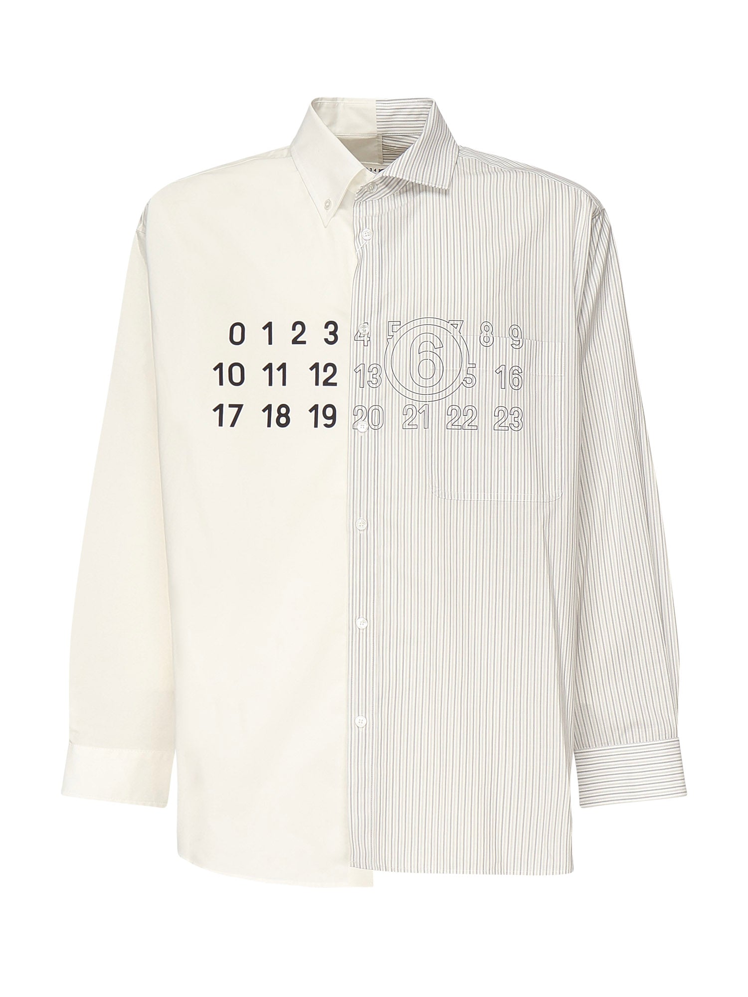Camicia in popeline con logo SH0DT0025 MTN085961 MM6 Maison Margiela 