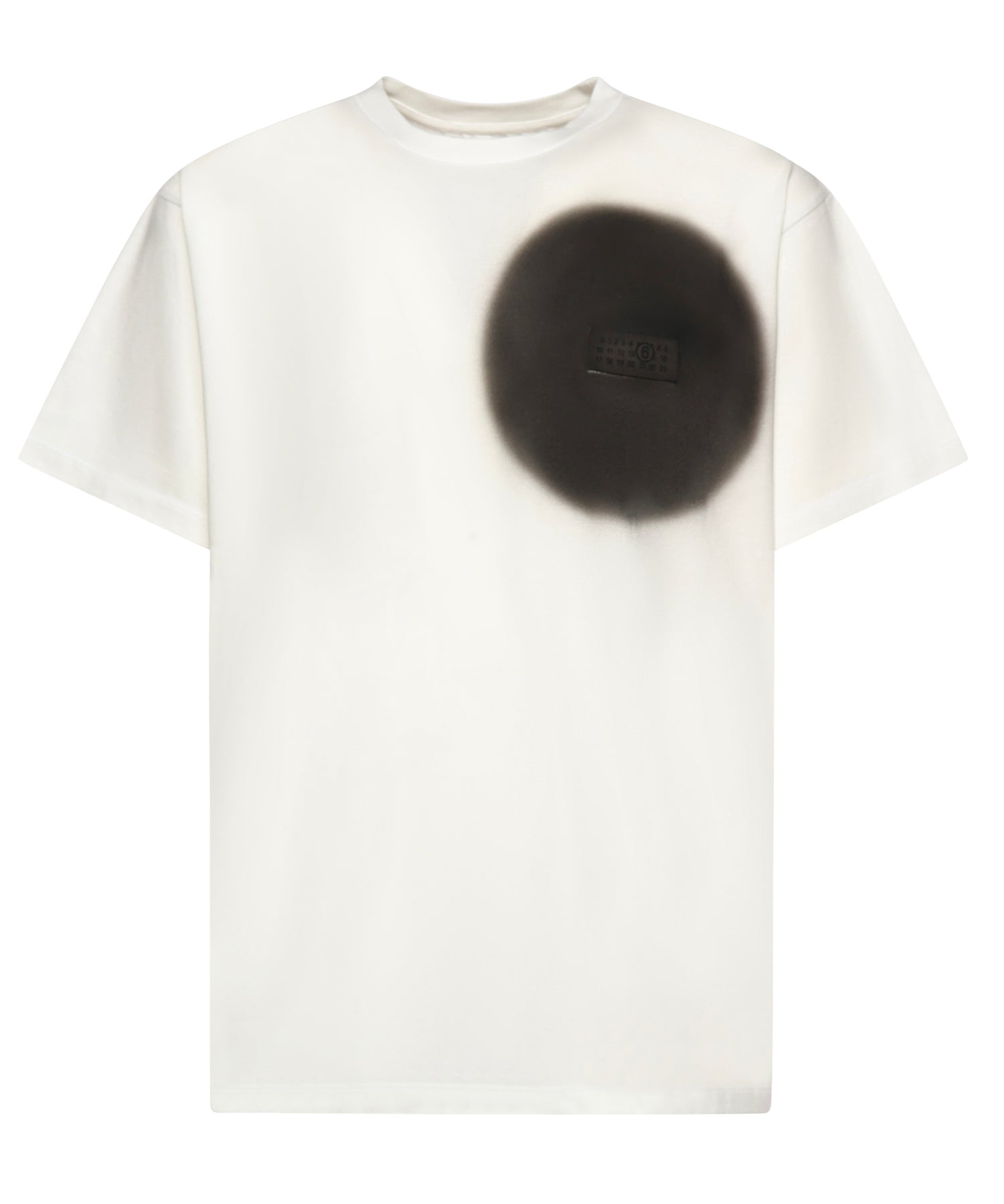 T-shirt con stampa spray in cotone SH0GC0067 M20048101 MM6 Maison Margiela 