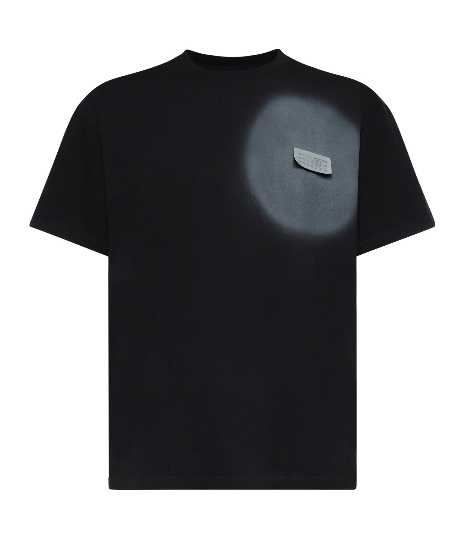 T-shirt con stampa spray in cotone SH0GC0067 M20048900 MM6 Maison Margiela 