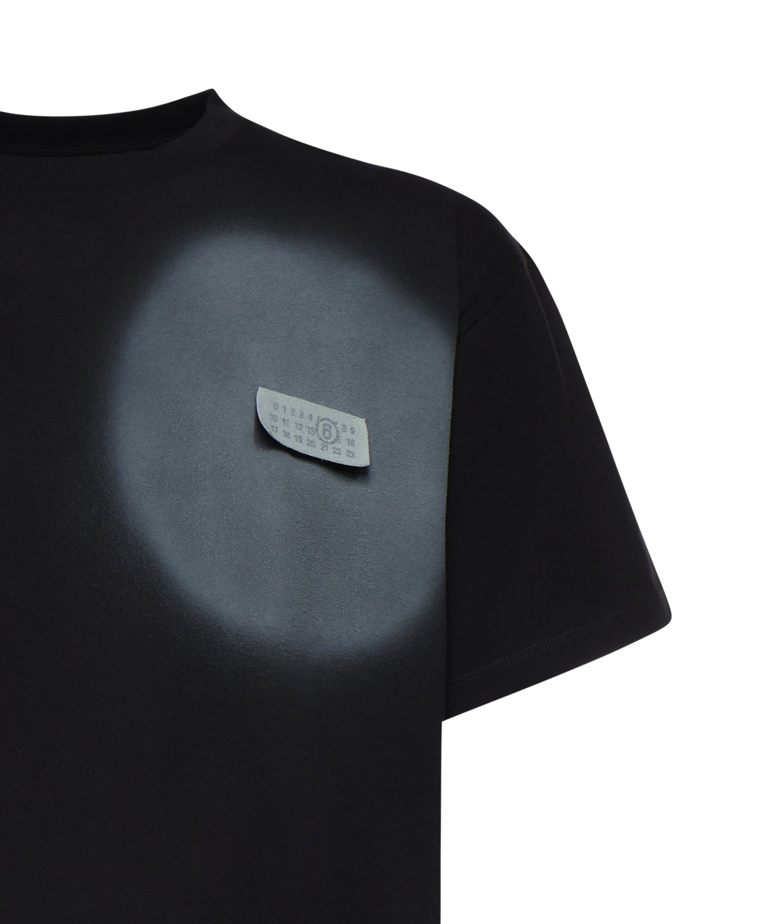 T-shirt con stampa spray in cotone SH0GC0067 M20048900 MM6 Maison Margiela 