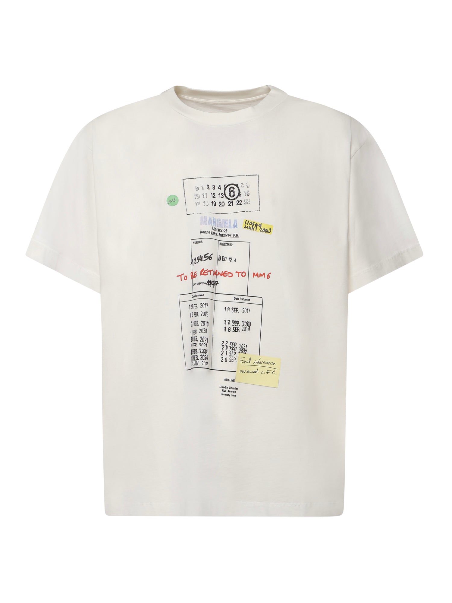 T-shirt con stampa in cotone SH0GC0070 M20170101 MM6 Maison Margiela 