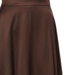 Gonna asimmetrica in satin 26SSNGN-0001 CIOCCOLATO NINEMINUTES 