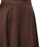 Gonna asimmetrica in satin 26SSNGN-0001 CIOCCOLATO NINEMINUTES 
