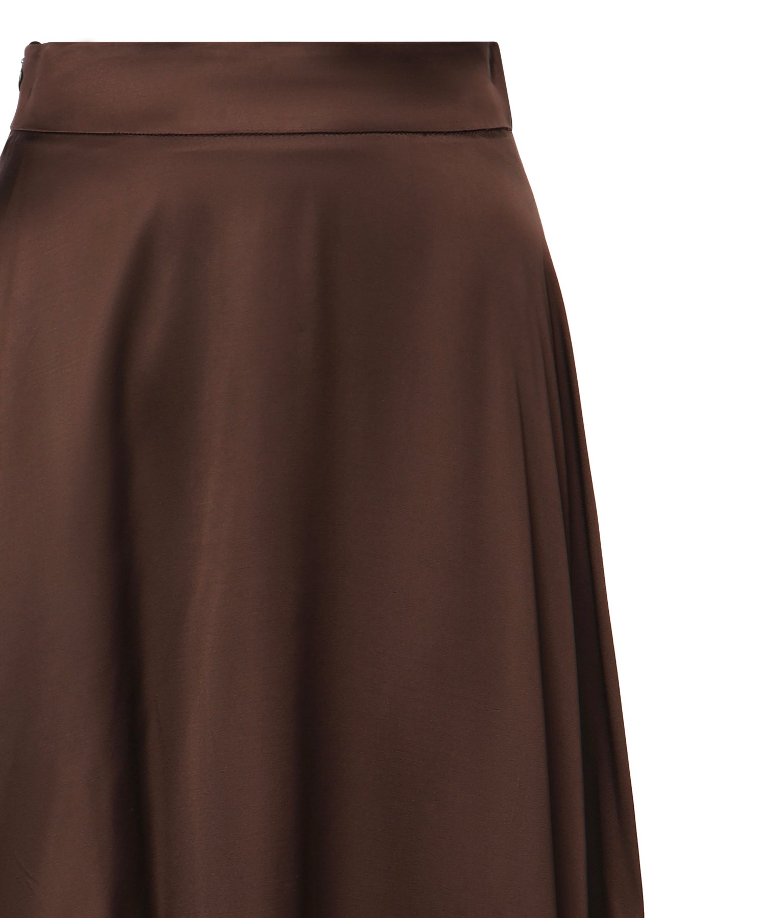 Gonna asimmetrica in satin 26SSNGN-0001 CIOCCOLATO NINEMINUTES 