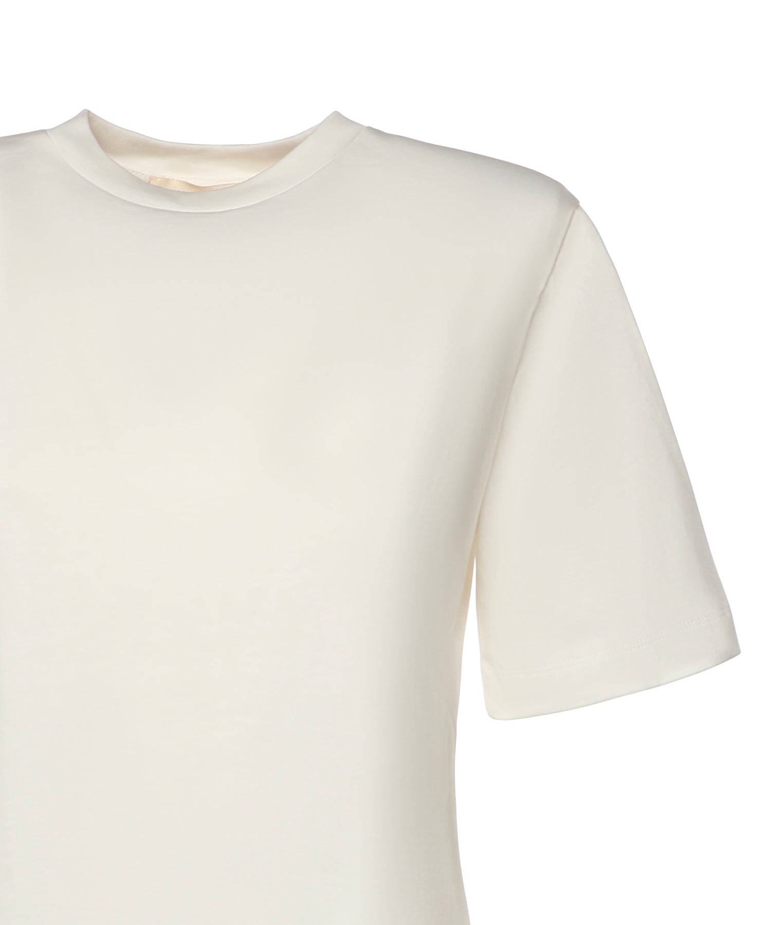 T-shirt cropped in jersey di cotone 26SSNTP-0001 BIANCO NINEMINUTES 