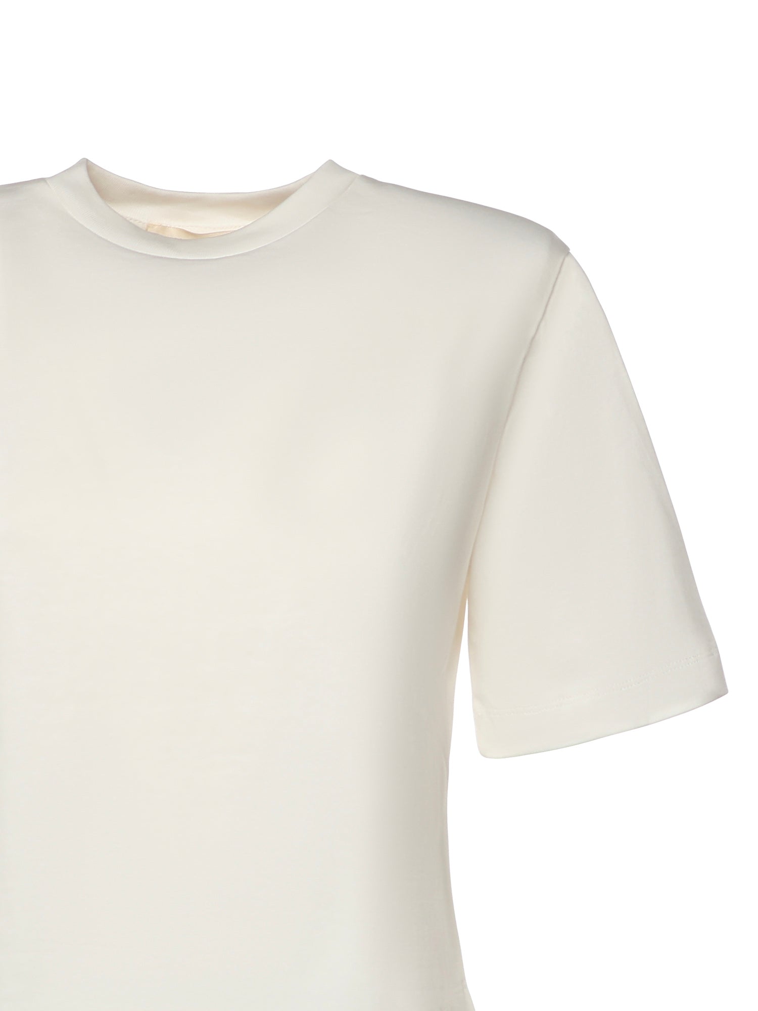 T-shirt cropped in jersey di cotone 26SSNTP-0001 BIANCO NINEMINUTES 