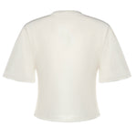 T-shirt cropped in jersey di cotone 26SSNTP-0001 BIANCO NINEMINUTES 