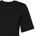 T-shirt cropped in jersey di cotone 26SSNTP-0001 NERO NINEMINUTES 