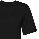 T-shirt cropped in jersey di cotone 26SSNTP-0001 NERO NINEMINUTES 