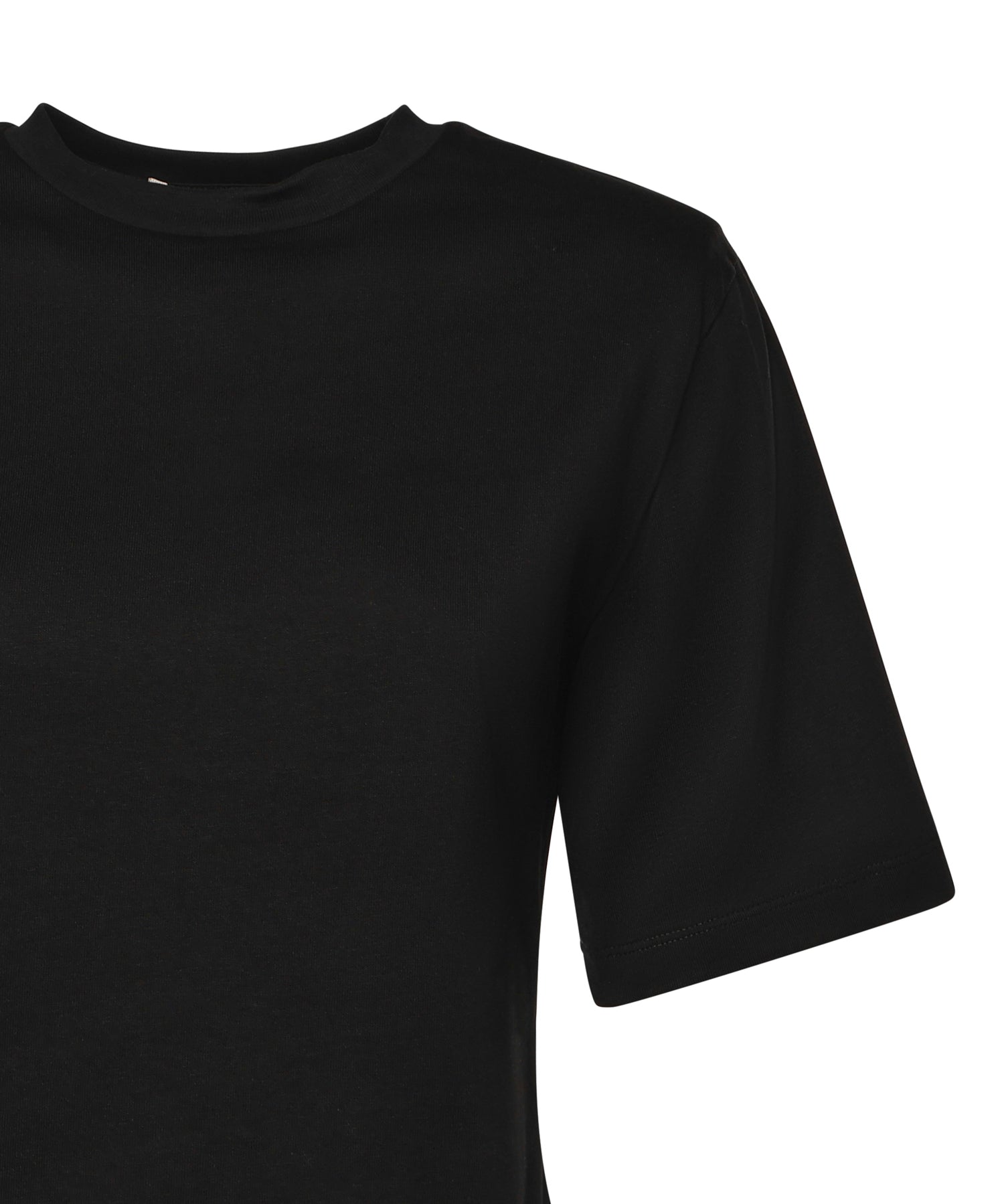T-shirt cropped in jersey di cotone 26SSNTP-0001 NERO NINEMINUTES 