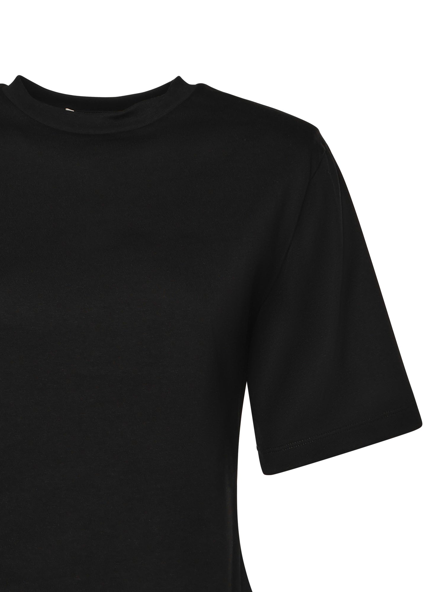 T-shirt cropped in jersey di cotone 26SSNTP-0001 NERO NINEMINUTES 