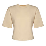 T-shirt cropped in jersey di cotone 26SSNTP-0001 NOCCIOLA NINEMINUTES 