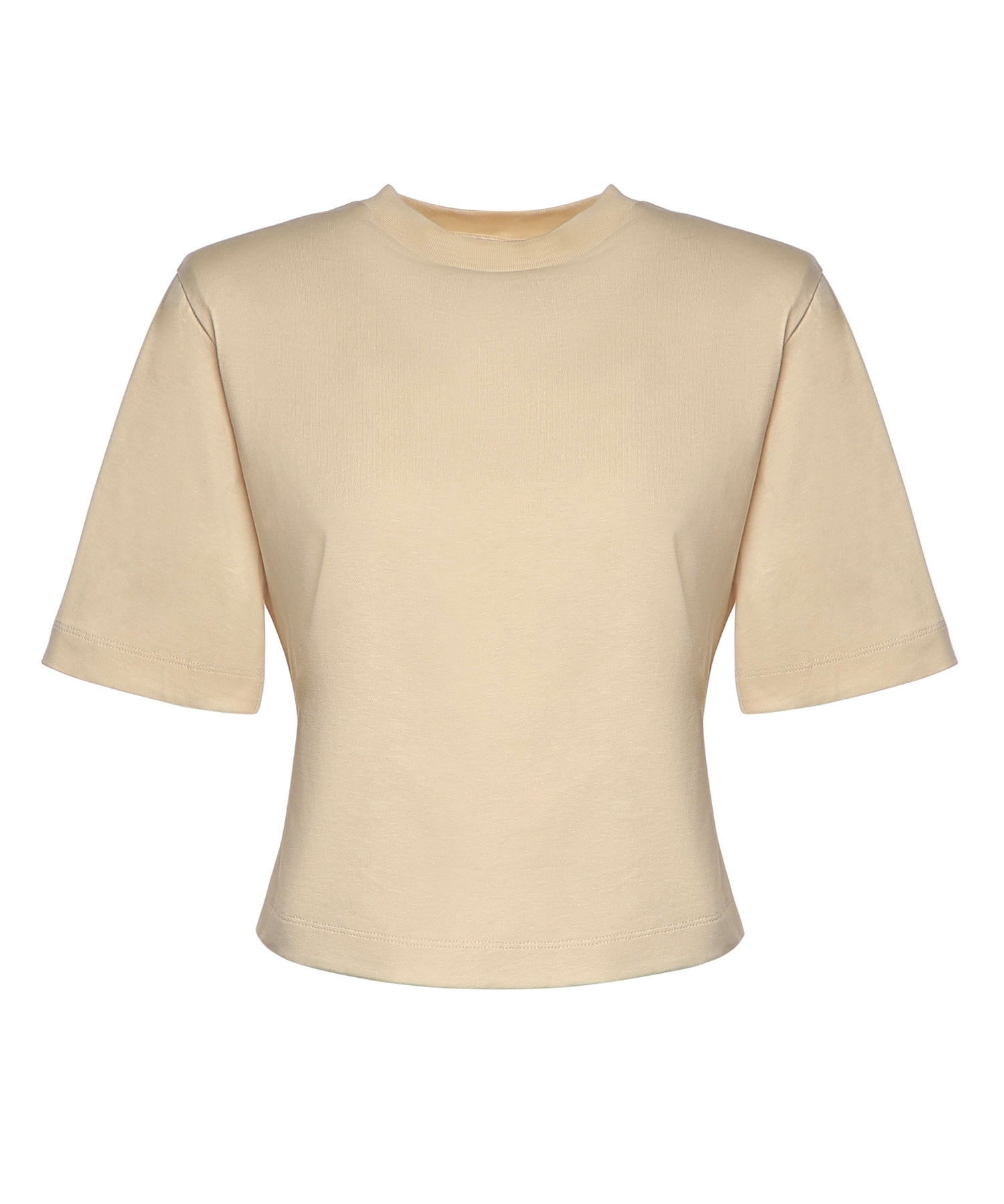 T-shirt cropped in jersey di cotone 26SSNTP-0001 NOCCIOLA NINEMINUTES 