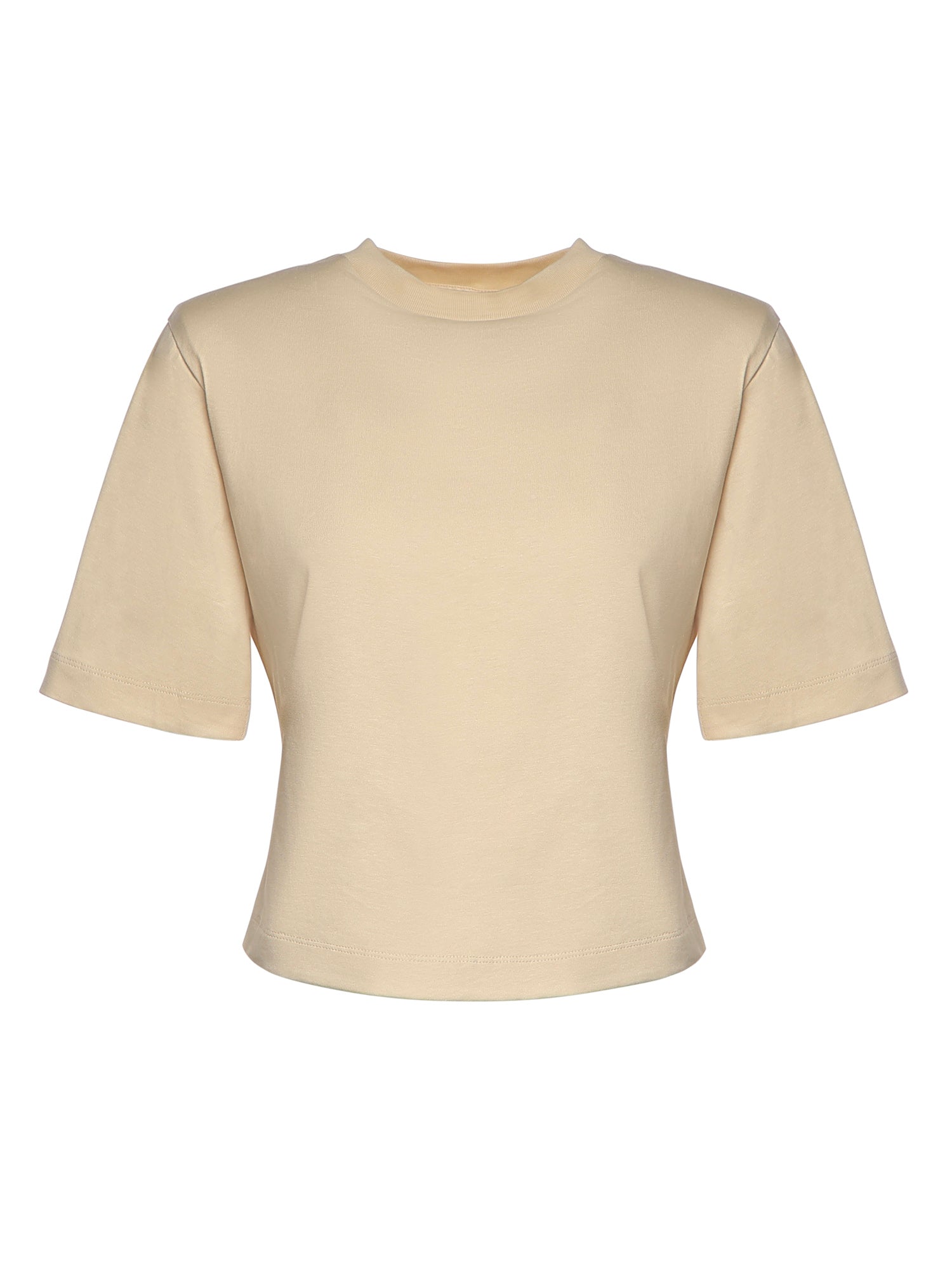 T-shirt cropped in jersey di cotone 26SSNTP-0001 NOCCIOLA NINEMINUTES 