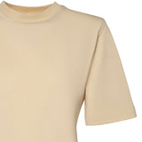 T-shirt cropped in jersey di cotone 26SSNTP-0001 NOCCIOLA NINEMINUTES 