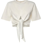 T-shirt cropped in cotone 26SSNTP-0002 BIANCO NINEMINUTES 