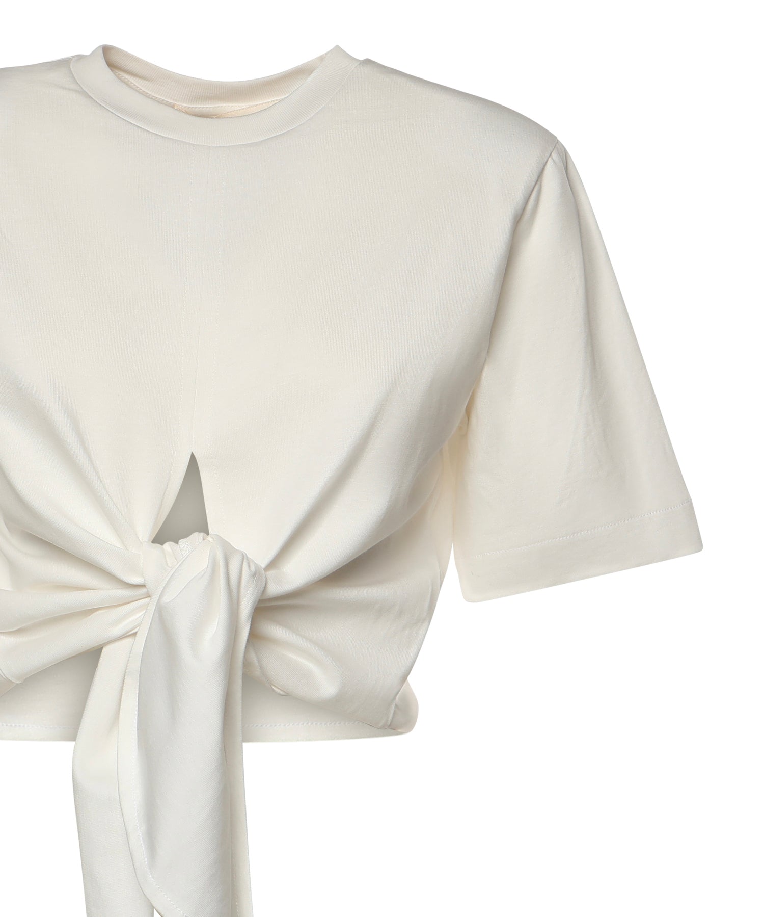 T-shirt cropped in cotone 26SSNTP-0002 BIANCO NINEMINUTES 