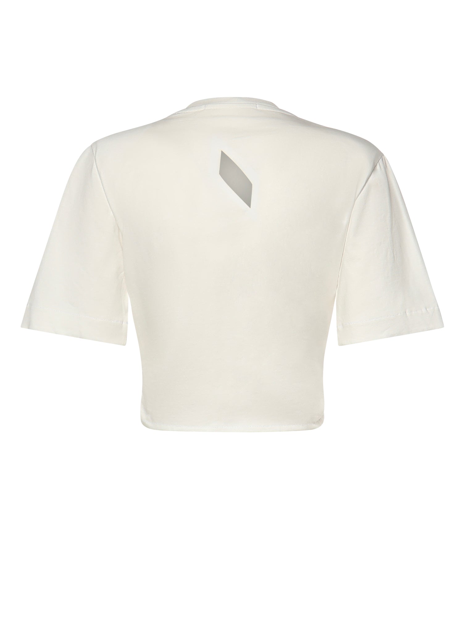 T-shirt cropped in cotone 26SSNTP-0002 BIANCO NINEMINUTES 