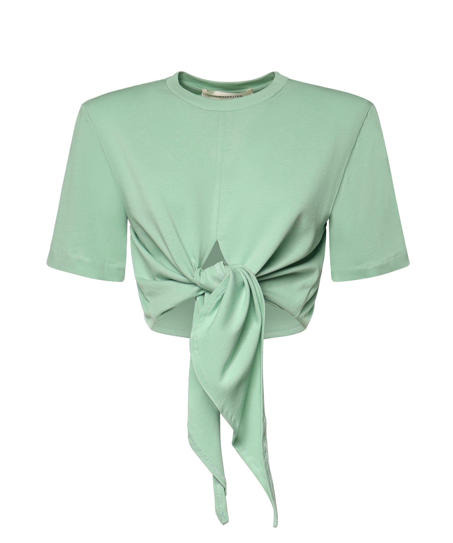 T-shirt cropped in cotone 26SSNTP-0002 MENTA NINEMINUTES 
