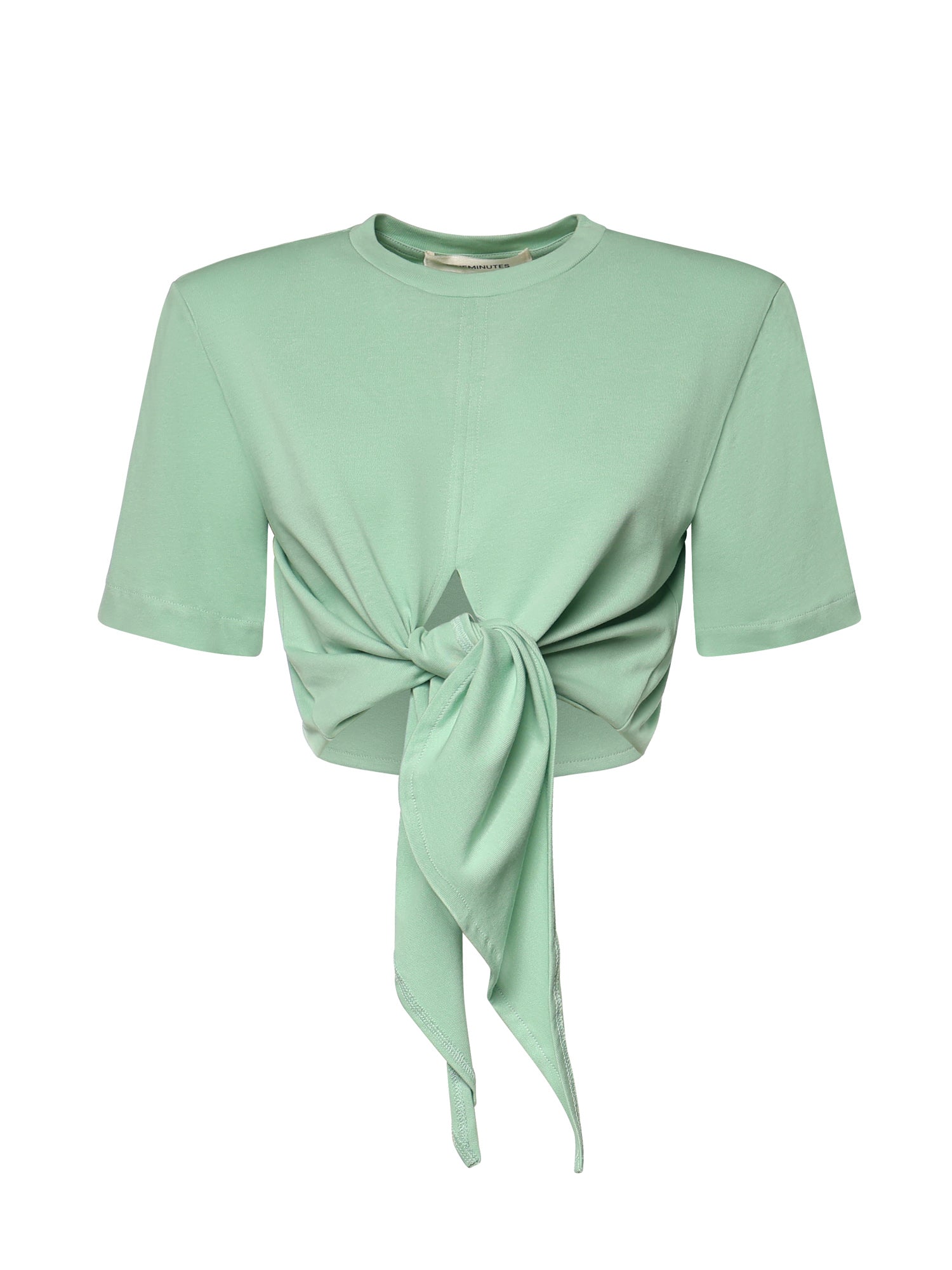 T-shirt cropped in cotone 26SSNTP-0002 MENTA NINEMINUTES 