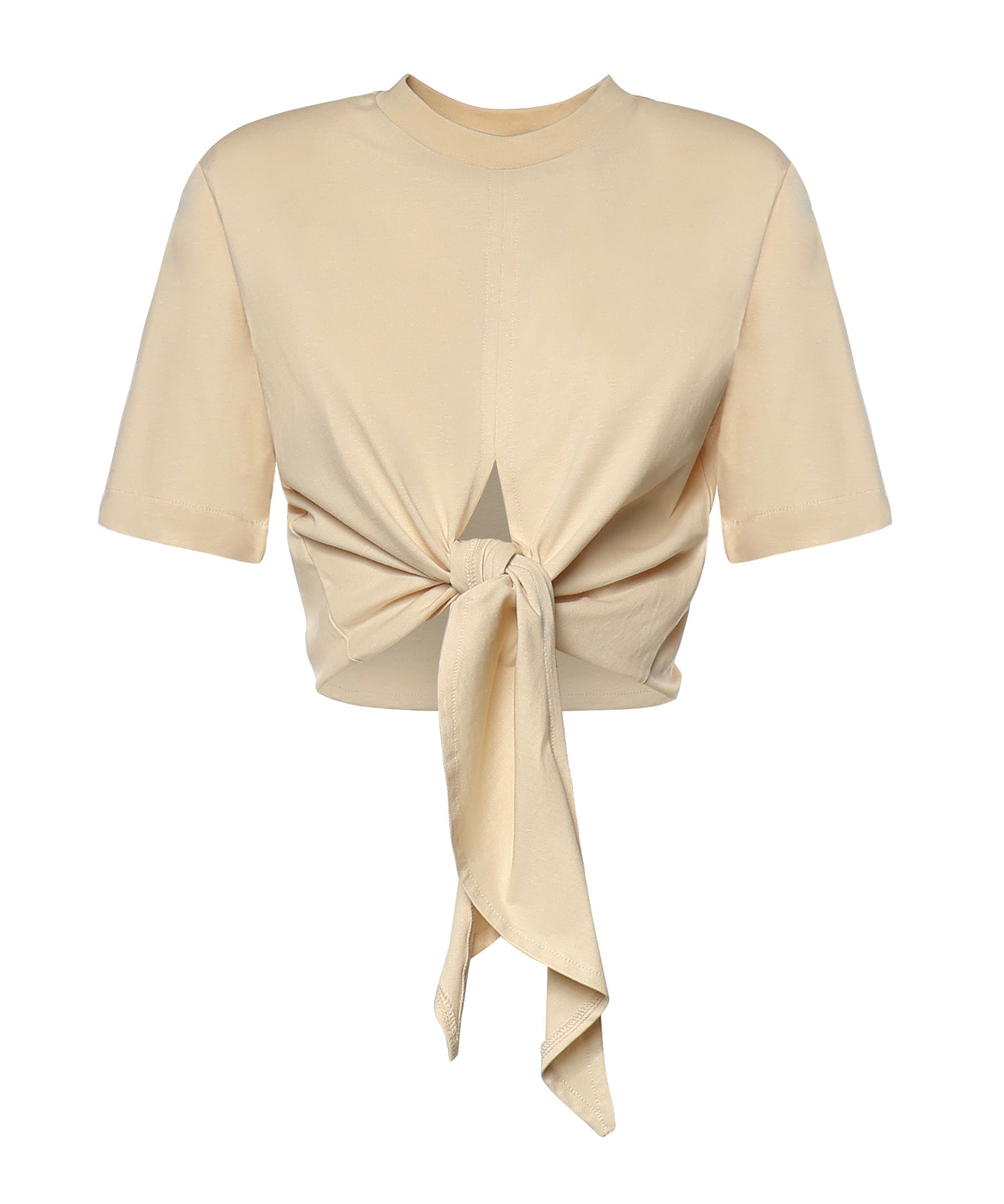 T-shirt cropped in cotone 26SSNTP-0002 NOCCIOLA NINEMINUTES 