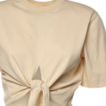 T-shirt cropped in cotone 26SSNTP-0002 NOCCIOLA NINEMINUTES 