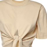T-shirt cropped in cotone 26SSNTP-0002 NOCCIOLA NINEMINUTES 